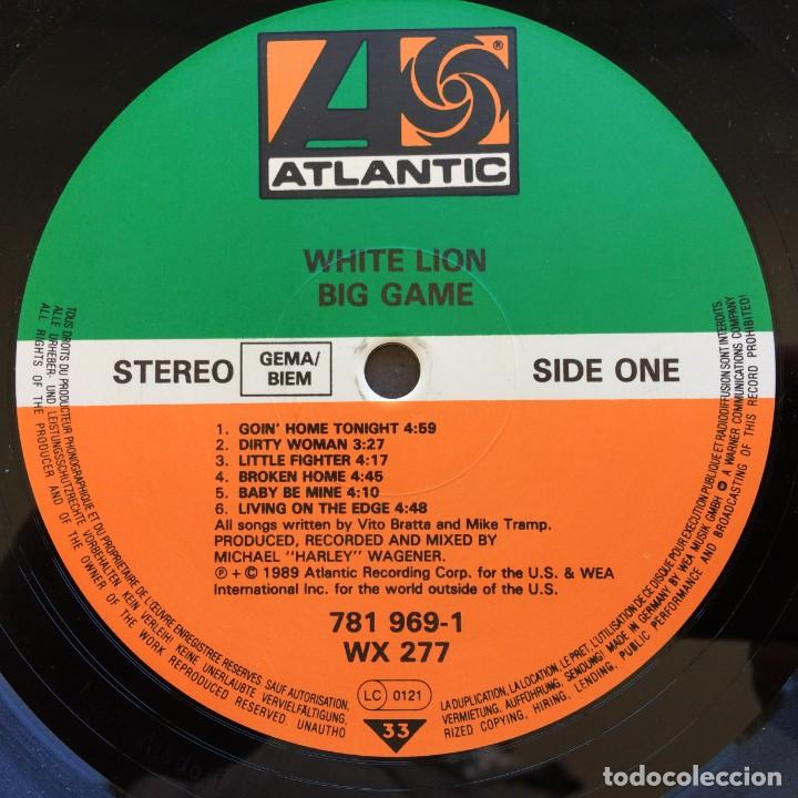 Discos de vinilo: White Lion ‎– Big Game Germany,1989 Atlantic - Foto 5 - 37060114