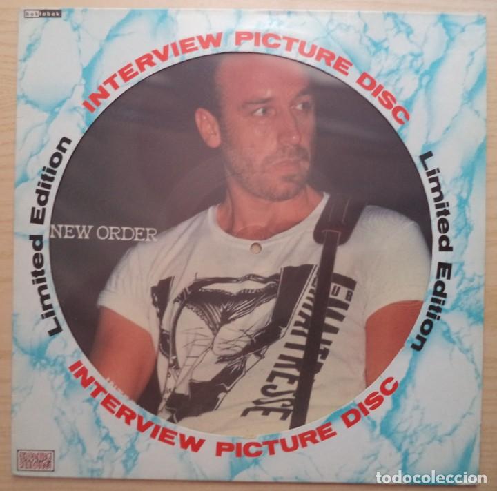 Discos de vinilo: NEW ORDER INTERVIEW PICTURE DISC LP. PICTURE DISC. - Foto 1