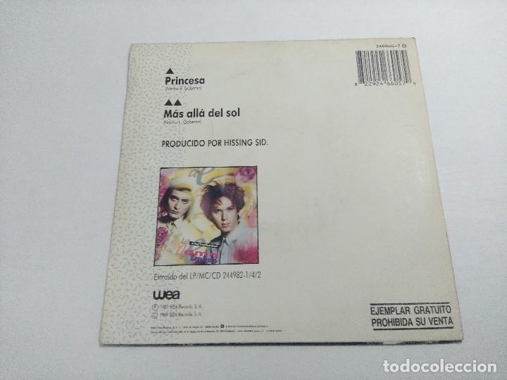 Discos de vinilo: SINGLE/LA DAMA SE ESCONDE/PRINCESA/PROMOCIONAL. - Foto 3