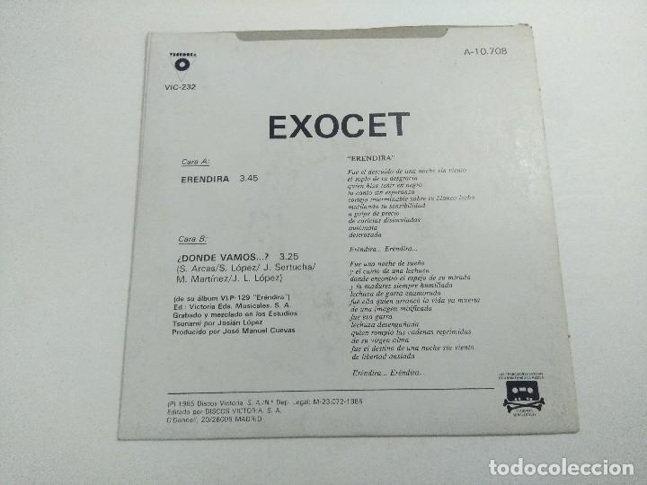 Discos de vinilo: SINGLE/EXOCET/ERENDIRA. - Foto 3