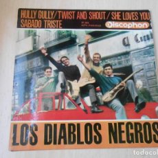 Discos de vinilo: DIABLOS NEGROS, LOS, EP, HULLY GULLY + 3, AÑO 1964. Lote 268276664
