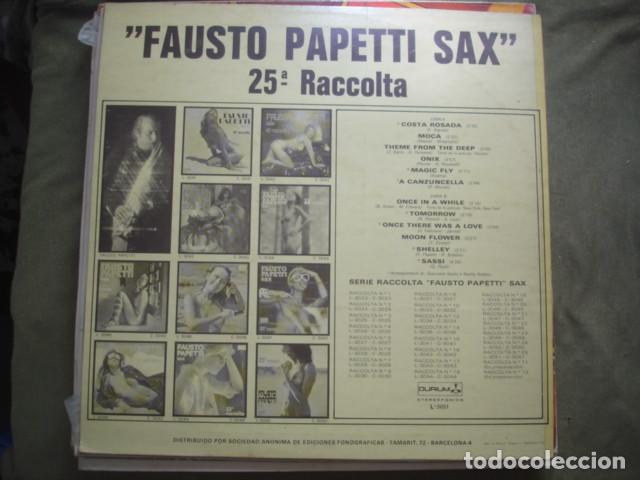 Discos de vinilo: Fausto Papetti &lrm; 25.&ordf; Raccolta - Foto 2