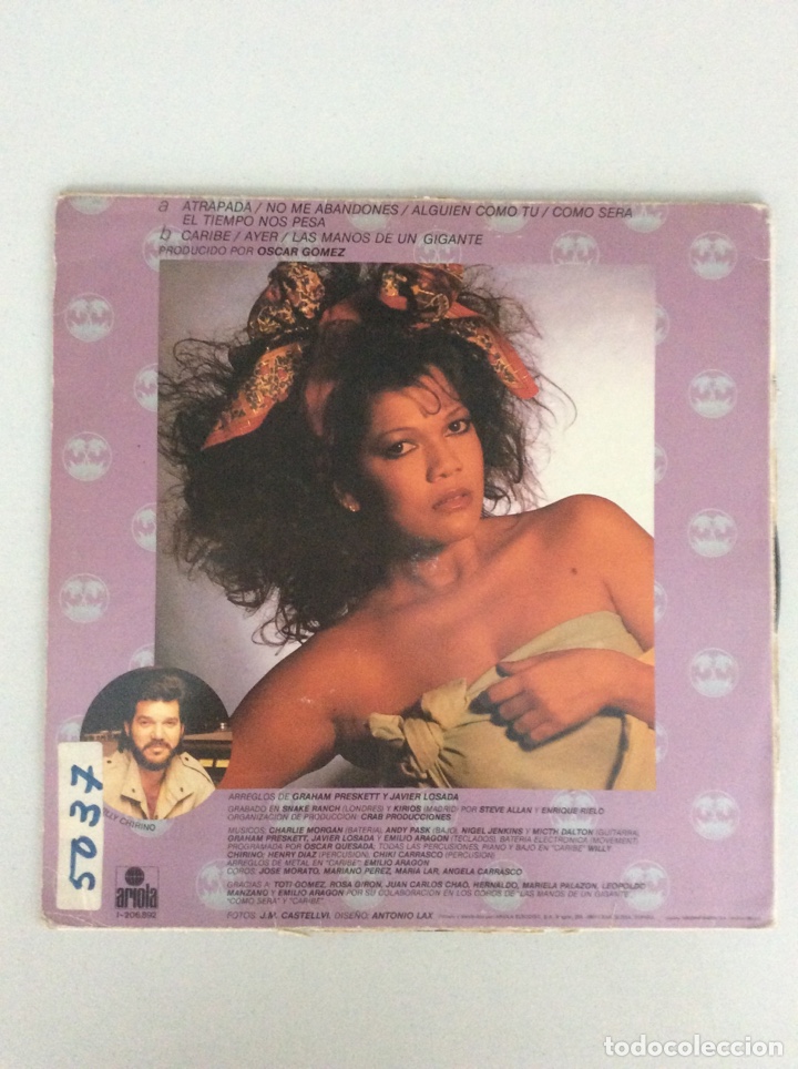 Discos de vinilo: &Aacute;ngela Carrasco. Dama del Caribe. - Foto 2