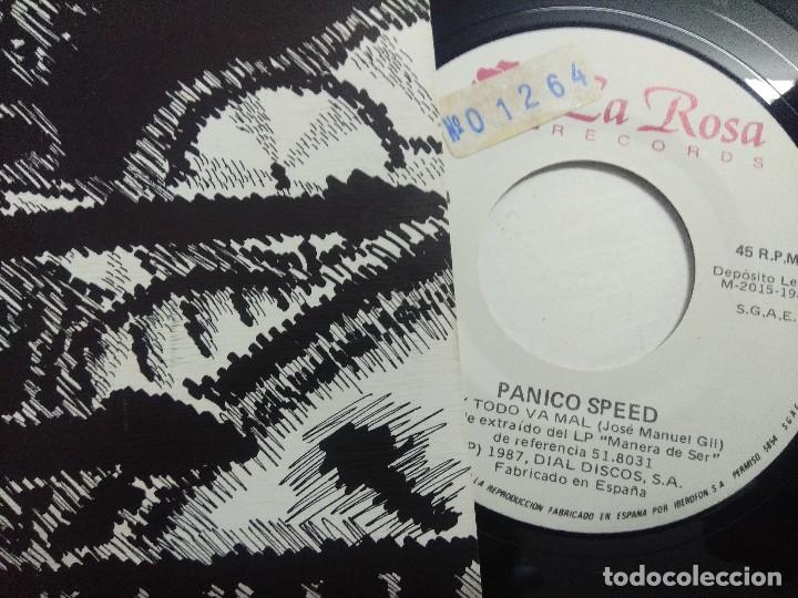 Discos de vinilo: SINGLE/PANICO SPEED/HOY TODO VA MAL. - Foto 2