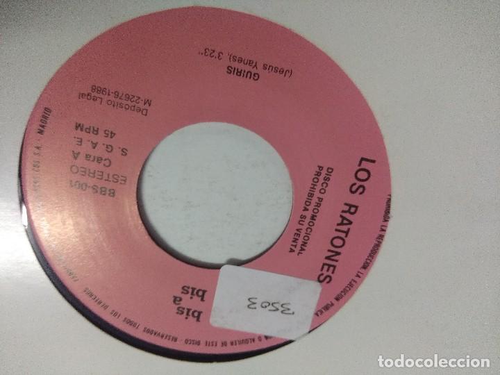 Discos de vinilo: SINGLE/LOS RATONES/BIS A BIS/PROMOCIONAL. - Foto 2