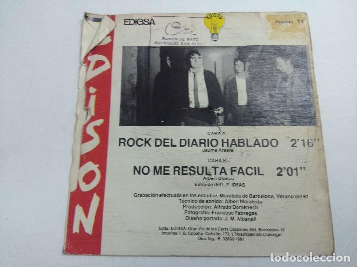 Discos de vinilo: SINGLE/EDISON/ROCK DEL DIARIO HABLADO. - Foto 3