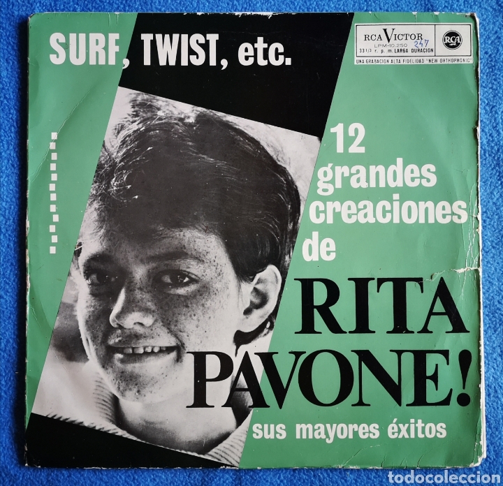 Discos de vinilo: RITA PAVONE - SUS 12 GRANDES &Eacute;XITOS - LP - 1964 - Foto 1