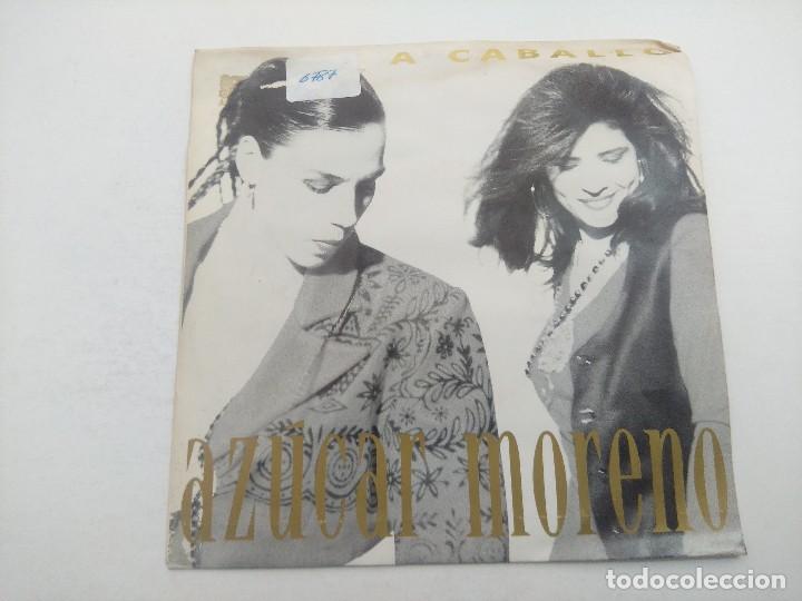 Discos de vinilo: SINGLE/AZUCAR MORENO/A CABALLO/PROMOCIONAL. - Foto 1