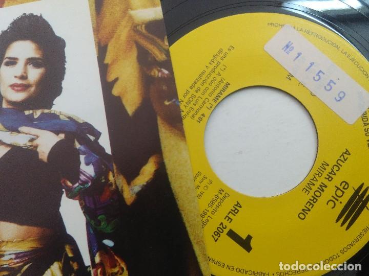 Discos de vinilo: SINGLE/AZUCAR MORENO/MIRAME/PROMOCIONAL. - Foto 2