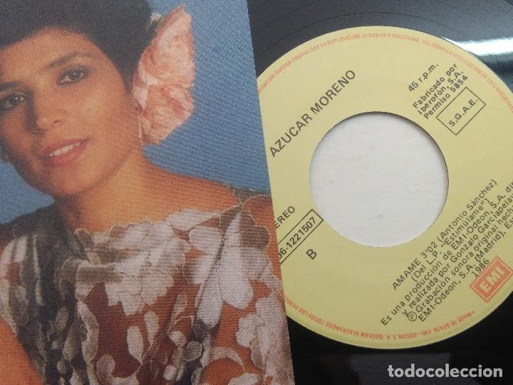 Discos de vinilo: SINGLE/AZUCAR MORENO/ESTIMULAME. - Foto 2