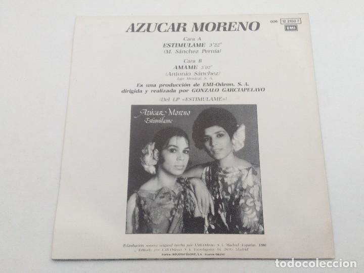 Discos de vinilo: SINGLE/AZUCAR MORENO/ESTIMULAME. - Foto 3