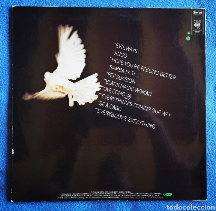 Discos de vinilo: SANTANA - GRANDES EXITOS - 1974 - Foto 2