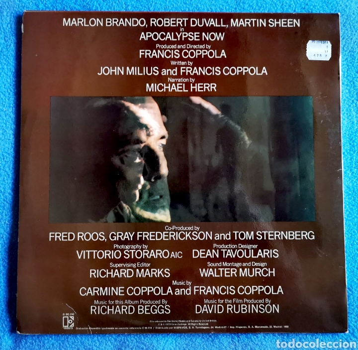 Discos de vinilo: APOCALYPSE NOW - 1979 - BSO - Foto 2