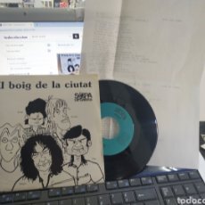 Discos de vinilo: SOPA DE CABRA SINGLE EL BOIG DE LA CIUTAT 1989 + HOJA CON CANCIONES TRADUCIDAS