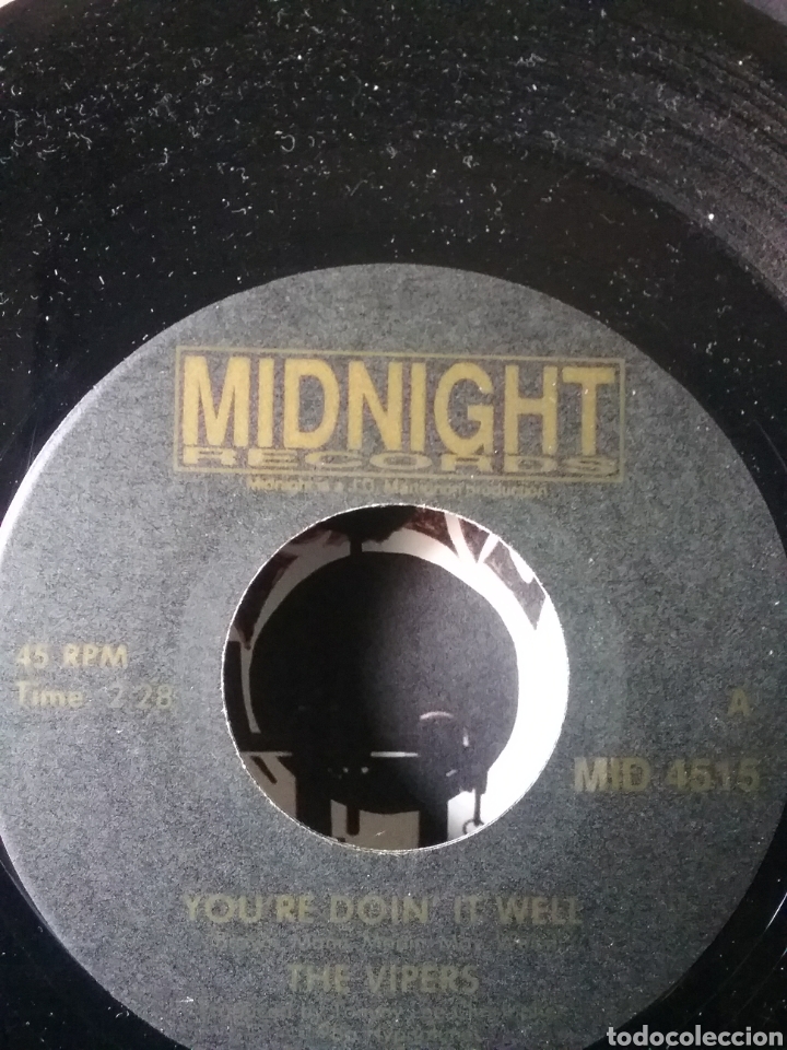 Discos de vinilo: The VIPERS 1987 Midnight Records 7&rdquo; - Foto 5
