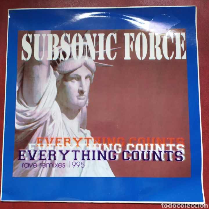 Discos de vinilo: Maxi lp subsonic force everything counts rave remixes 1995 (new order) - Foto 1