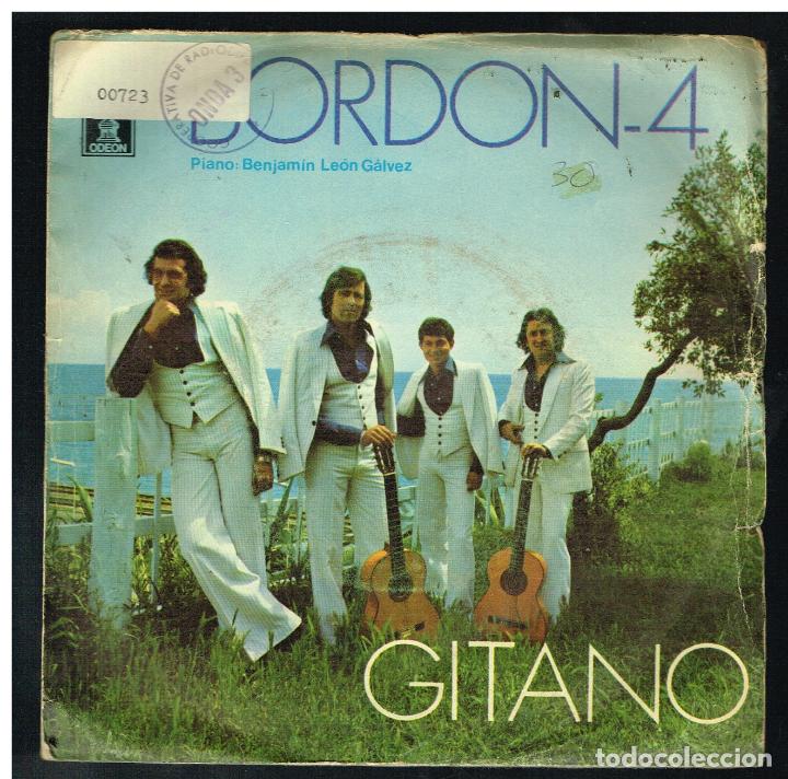 Discos de vinilo: BORDON 4 - GITANO / LE VOY LLORANDO AL VIENTO - SINGLE 1979 - Foto 1