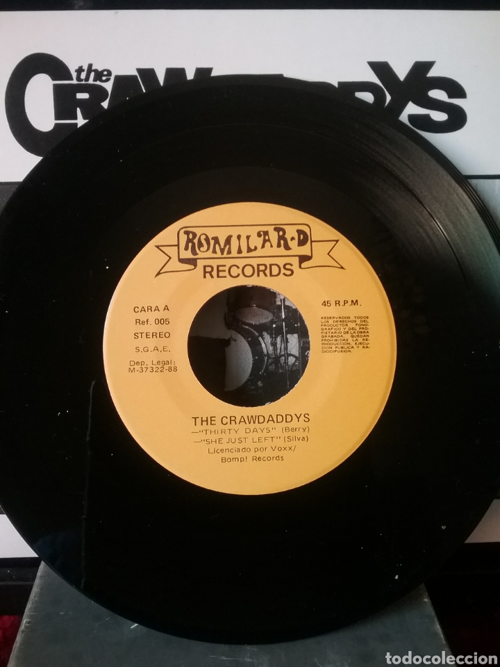 Discos de vinilo: The CRAWDADDYS 1988 Romilard -D Spain .Single. - Foto 3