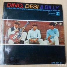 Discos de vinilo: DINO, DESI & BILLY, EP, LIKE A ROLLING STONE + 2, AÑO 1965. Lote 268616154