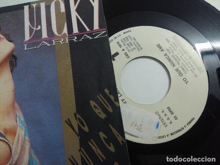Discos de vinilo: SINGLE/VICKY LARRAZ/YO QUE NUNCA AME/PROMOCIONAL. - Foto 2