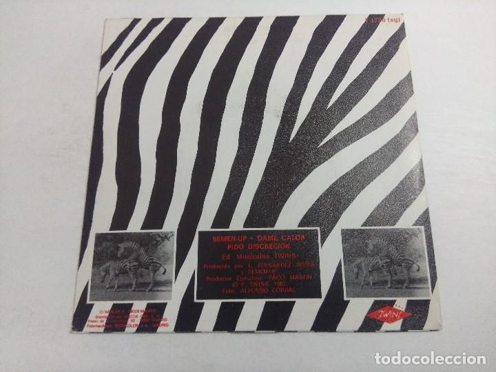 Discos de vinilo: SINGLE/SEMEN-UP/DAME CALOR. - Foto 3