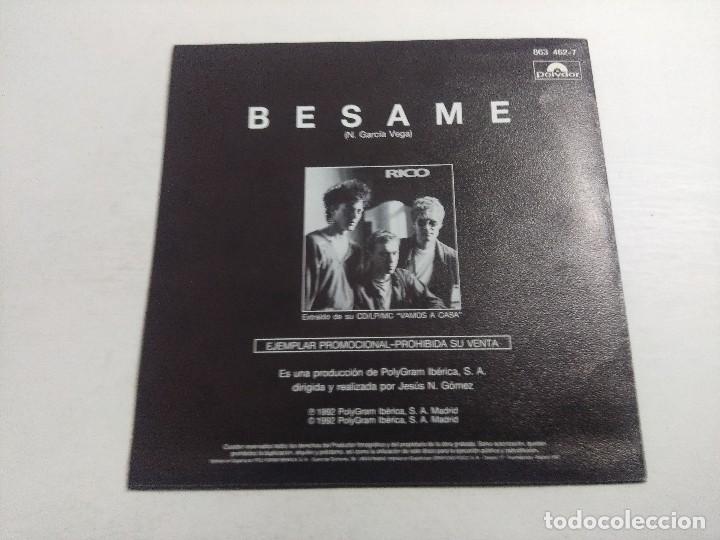 Discos de vinilo: SINGLE/RICO/BESAME/PROMOCIONAL. - Foto 3