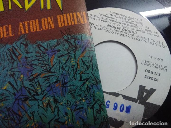 Discos de vinilo: SINGLE/CIUDAD JARDIN/CUANTA FRUTA. - Foto 2