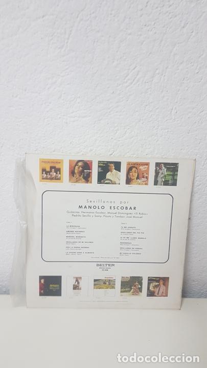 Discos de vinilo: Manolo Escobar sevillanas belter - Foto 2