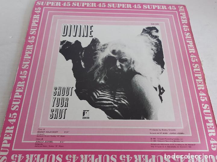 Discos de vinilo: DIVINE / SHOOT YOUR SHOT / MAXI SG - 0 RECORDS-1982 / MBC. ***/*** - Foto 2 - 268760869