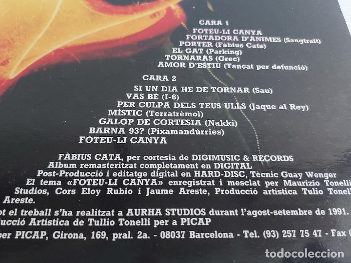 Discos de vinilo: FOTEU-LI CANYA / VARIOS GRUPOS / LP - PICAP-1991 / MBC. ***/*** LETRAS. - Foto 3 - 268818274