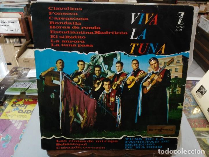 Vinyl records: Viva la Tuna - Tuna de la Facultad de Derecho de Madrid - LP. sello Zafiro 1964