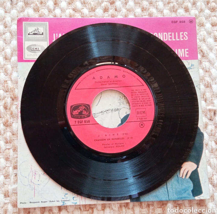 Discos de vinilo: EP 7&rdquo;. Adamo - Foto 3