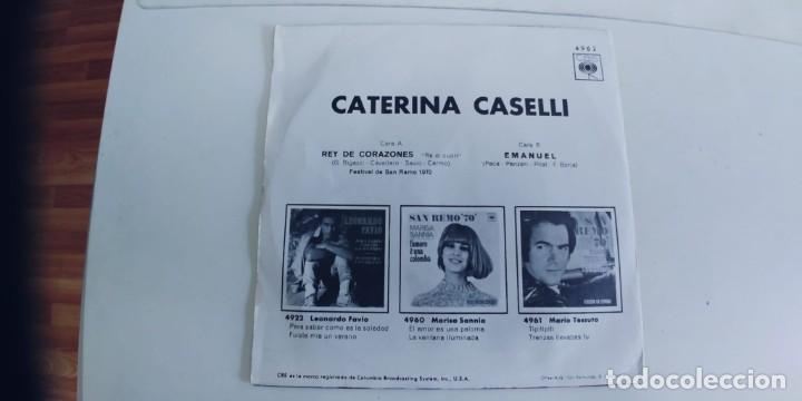 Discos de vinilo: CATERINA CASELLI-SINGLE REY DE CORAZONES - Foto 2