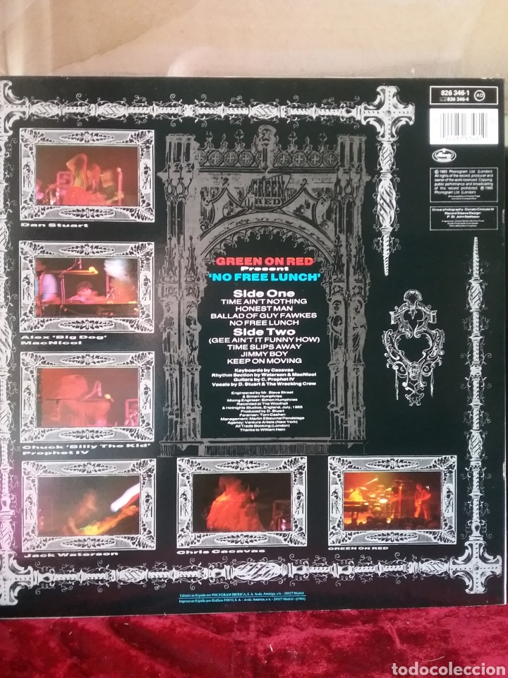 Discos de vinilo: GREEN on RED 1985 Polygram Iberica.Phonogram Spain - Foto 2