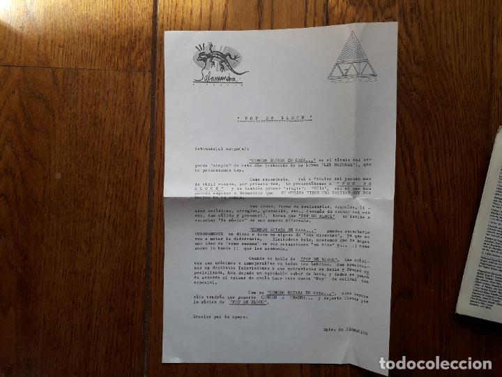 Discos de vinilo: Pop de block - c&oacute;modo estaba en casa (la misma canci&oacute;n en las dos caras) - Foto 3