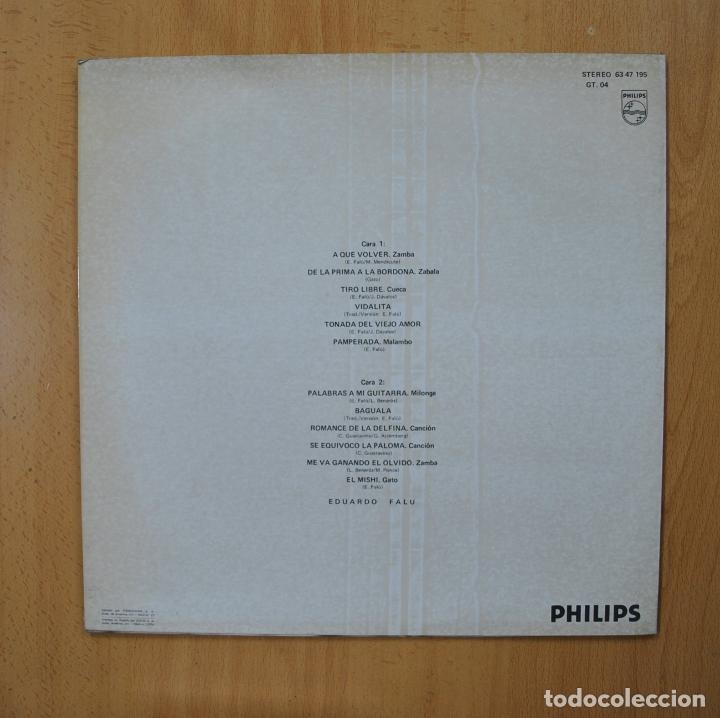 Discos de vinilo: EDUARDO FALU - DISCO DE ORO - LP - Foto 2