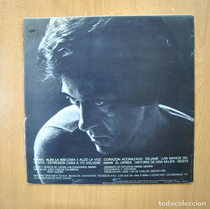 Discos de vinilo: ISMAEL - ALZO LA VOZ - LP - Foto 2