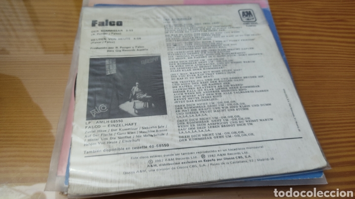 Discos de vinilo: Disco vinilo single FALCO - Foto 2