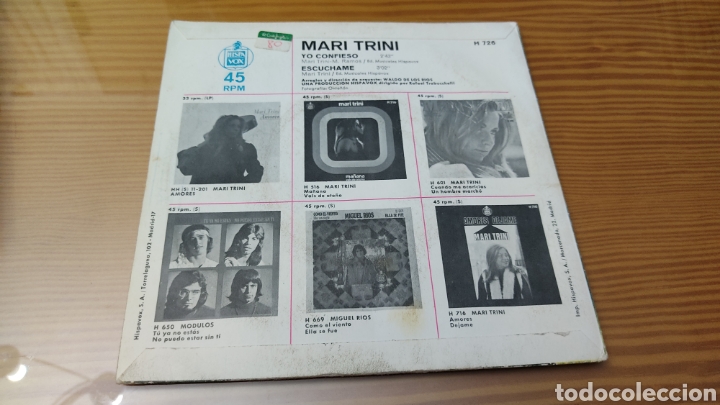 Discos de vinilo: Disco vinilo single MARI TRINI - Foto 2