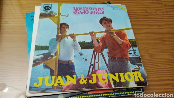 Discos de vinilo: Disco vinilo single JUAN Y JUNIOR - Foto 1