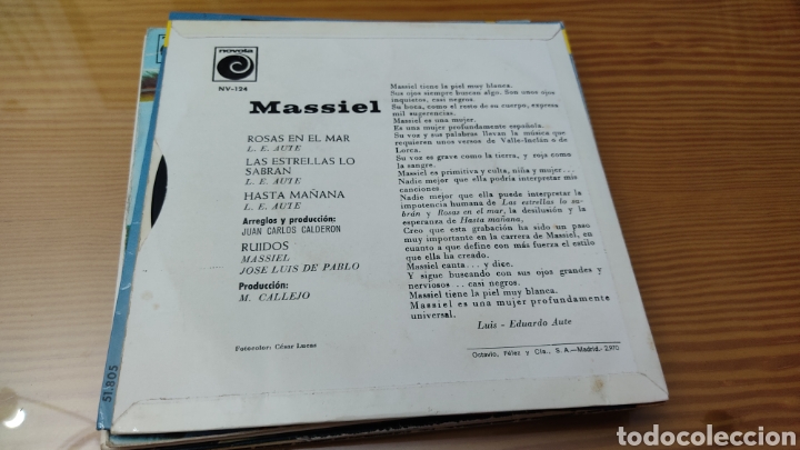 Discos de vinilo: Disco vinilo single MASSIEL - Foto 2
