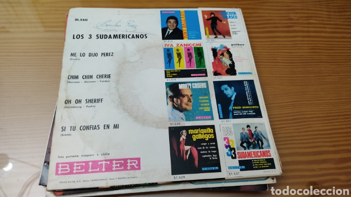 Discos de vinilo: Disco vinilo single LOS 3 SUDAMERICANOS - Foto 2