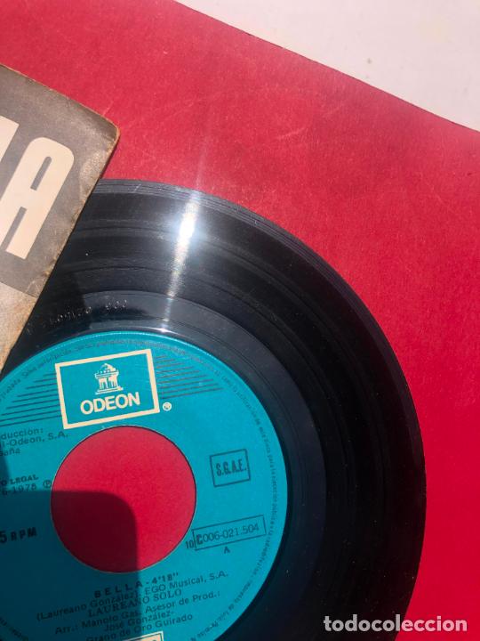 Discos de vinilo: DISCO SINGLE LAUREANO SOLO, BELLA, ODEON, 1978 - Foto 4