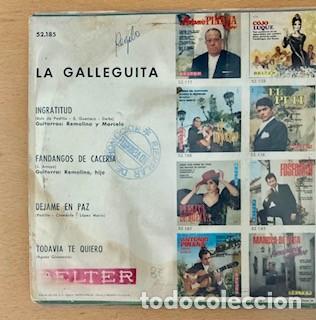Discos de vinilo: LA GALLEGUITA - EP BELTER - Foto 2