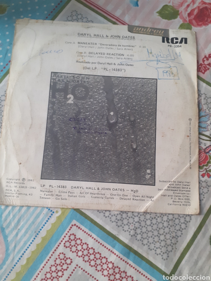 Discos de vinilo: Daryl hall john oates maneater - Foto 2