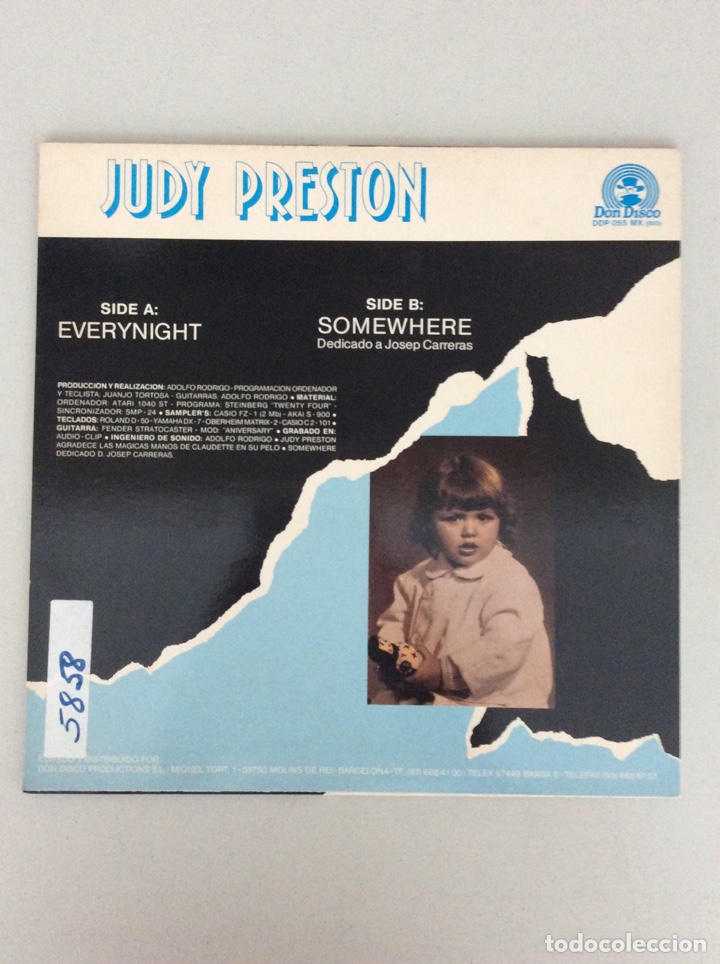 Discos de vinilo: Judy Preston. Everynight - Foto 2