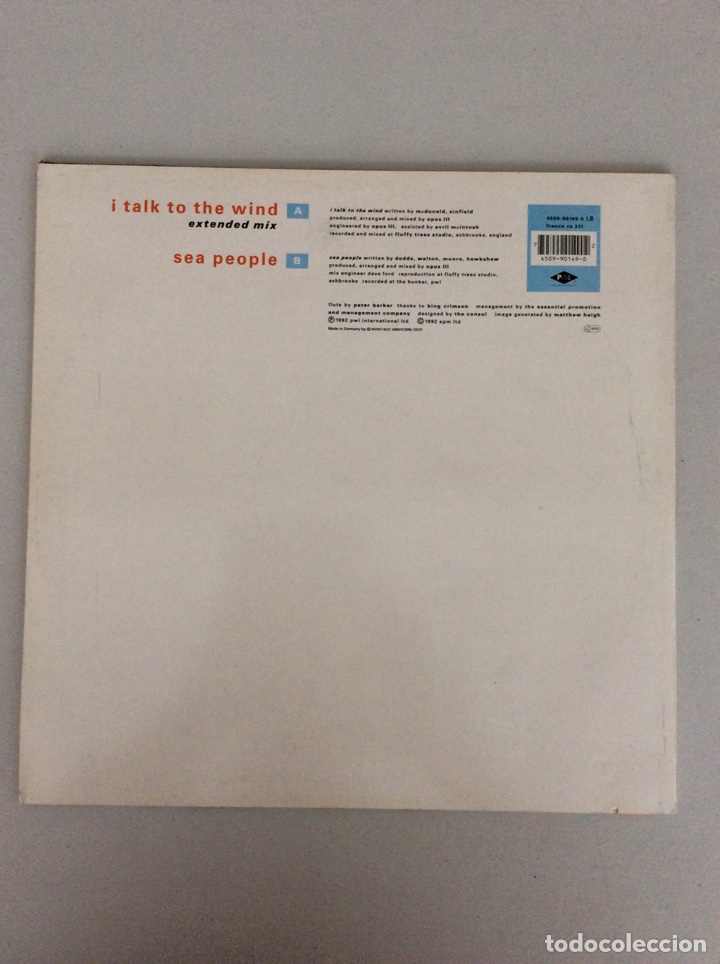 Discos de vinilo: Opus III. I talk to the wind - Foto 2