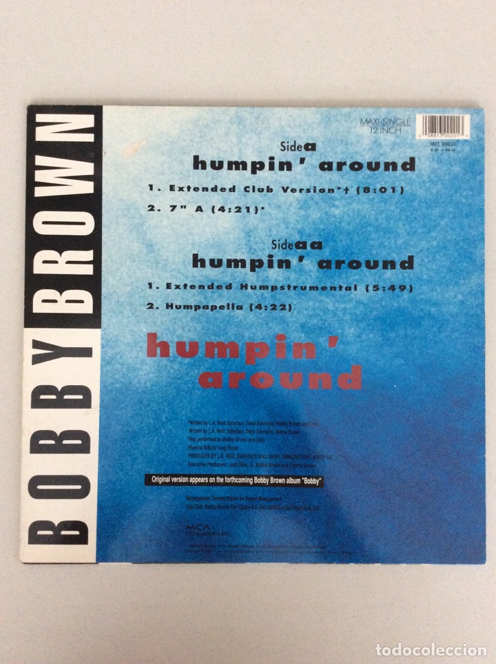 Discos de vinilo: Bobby Brown. Humpin &lsquo; around - Foto 2