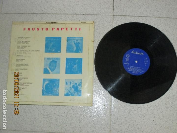 Discos de vinilo: FAUSTO PAPETTI - FAUSTO PAPETTI - SPAIN - DURIUM - REF 10.014-E - IBL - - Foto 2