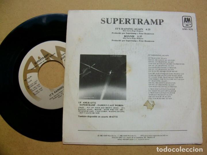 Discos de vinilo: SUPERTRAMP ITS RAINING AGAIN...SINGLE 7&rdquo; - Foto 2